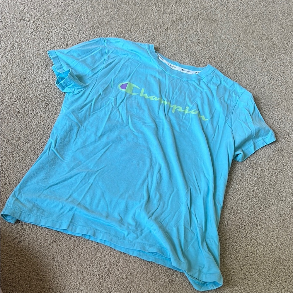 Champion Blue Short Sleeve Tee